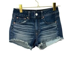American‎ Eagle Outfitters Hi Rise Festival Shorts SIze 2 Cuttoff Shorts